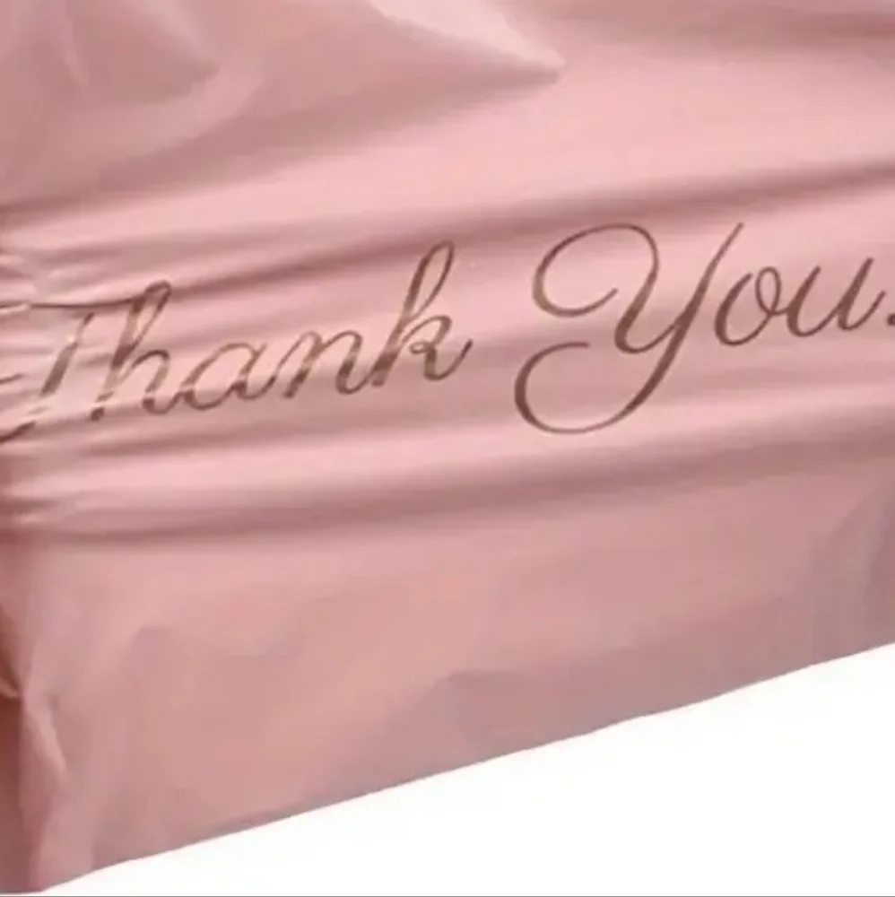 Small Pink THANK YOU polymailer Bags 6 X 9 Qty 20 Hp 🔥🔥🔥🔥